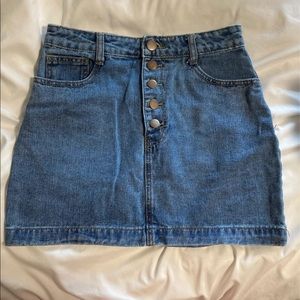 Pride denim skirt